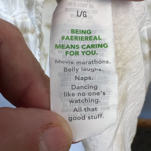 Aerie Beach Tie Dye Cotton Maxi Sundress Size L Boho Beachy Summer - Picture 11 of 12